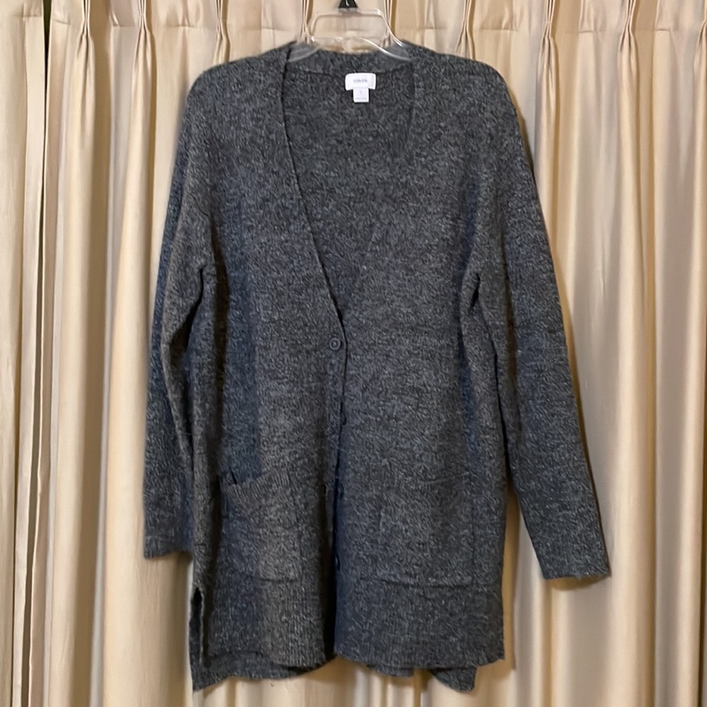 Gray Button Up Cardigan